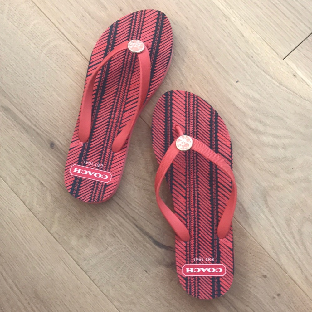 Coach flip flops